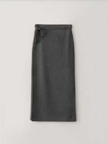 [ OHOTORO ] Ribbed Wrapping Skirt