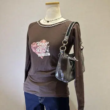 00s T&C archive frill 티셔츠 Y2K 헤이세이 여아 갸루