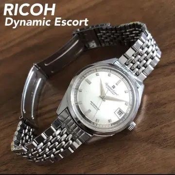 [ RICOH ] 다이나믹 스코트 달력 수동 와인딩 실버