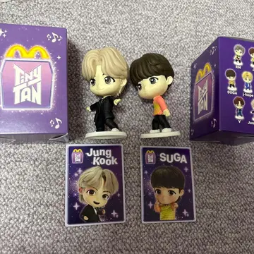 TINY TAN 정국 SUGA 미국 맥도날드 피규어 세트