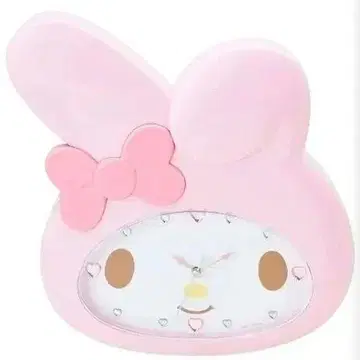 산리오 마이멜로디 페이스형 벽시계