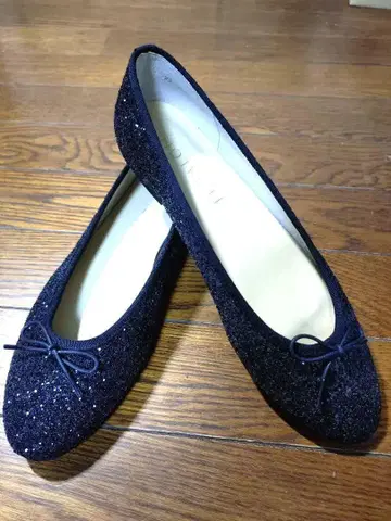 [ 미사용 ] Le Talon 글리터 발레 슈즈 25cm