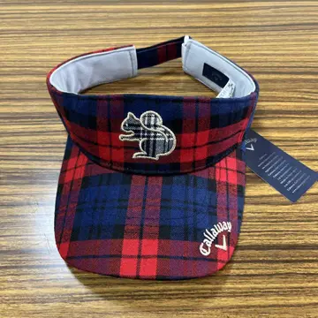 새상품 Callaway 캘러웨이 체크 무늬 바이저