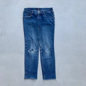 청바지 데미지v00's vintage 캐주얼 y2k 빈티지