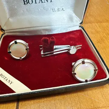 새상품 BOTANY 커프스링크와 타이핀 세트