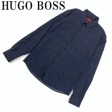 LA6851 휴고보스 코튼 도트 긴팔 버튼 셔츠 블랙 XS