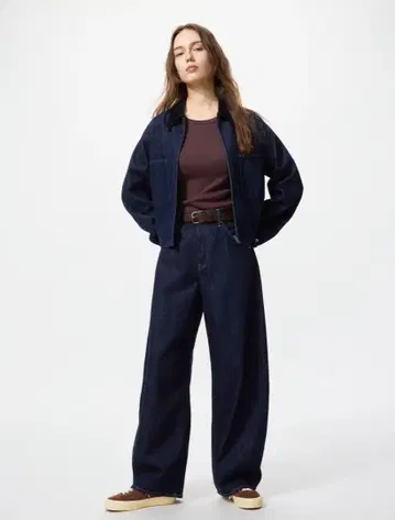 UNIQLO 배기 커브 청바지 26