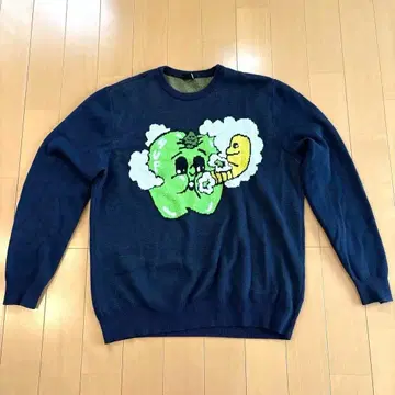 HUF 그래픽 스웨터 L 네이비