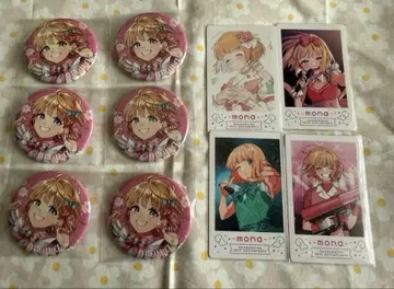 mona HoneyWorks 사랑해 캔뱃지, 폴라로이드풍 트레이딩 카드