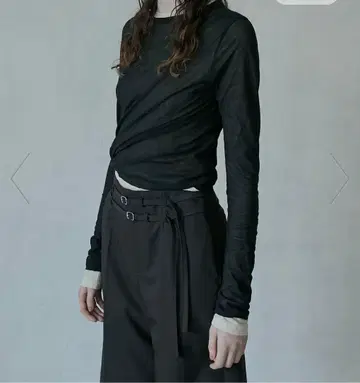 더블 레이어드 시어 탑 /Double Layered Sheer Top