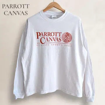 PARROTT CANVAS 클래식 스포츠 롱 슬리브 티셔츠