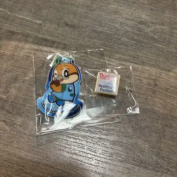 오사카 엑스포 헬스케어 파빌리온 Thank you 피날레 폐막 핀 배지