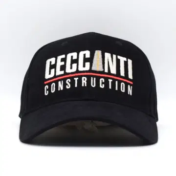 00s CECCANTI 채굴 기업 로고 자수 캡 기업 상품 블랙