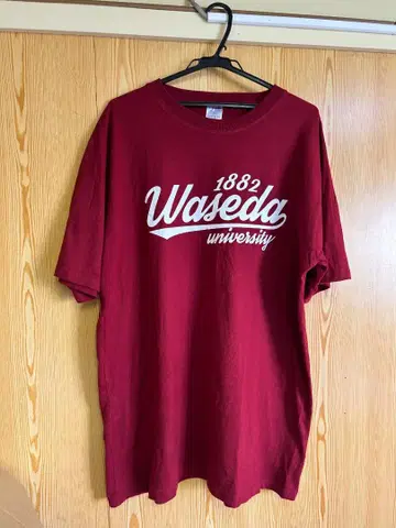 중고 Waseda University 셔츠 XXL