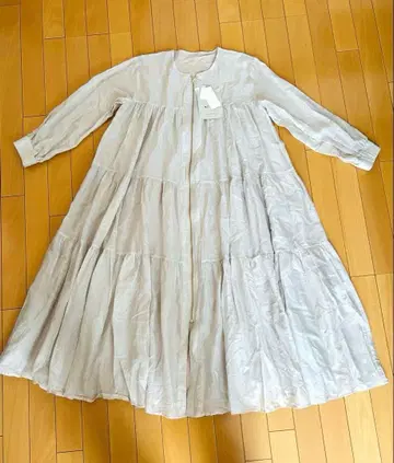 롱 원피스 비침 겉옷 면 100% [ 새상품 ] 정가 16500엔