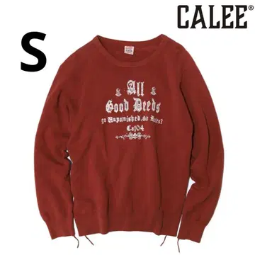 CALEE CREW NECK SW RED 칼리 빈티지 트레이닝복
