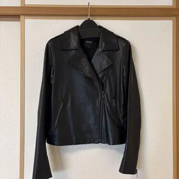Theory 가죽 라이더 자켓 ( BLACK )