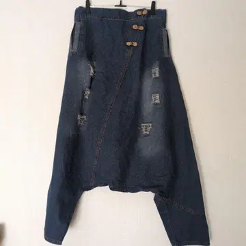 데님 사루엘 팬츠
