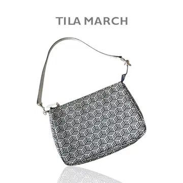 TILA MARCH x DAVID HICKS 기하학 패턴 핸드백