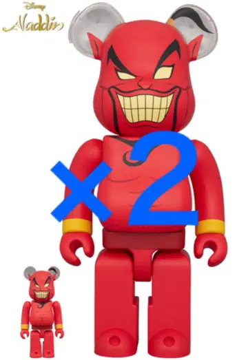 x 2 be@rbrick 알라딘 자파 디즈니 100%&400%