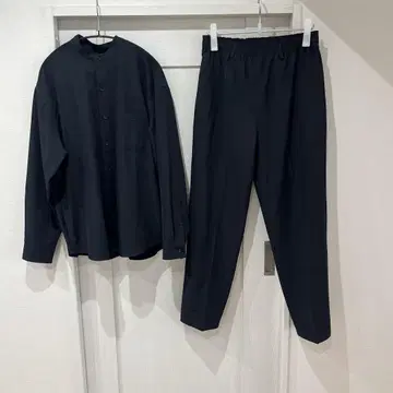 FREAK'S STORE 노카라 셔츠 & 허리밴딩 팬츠 셋업