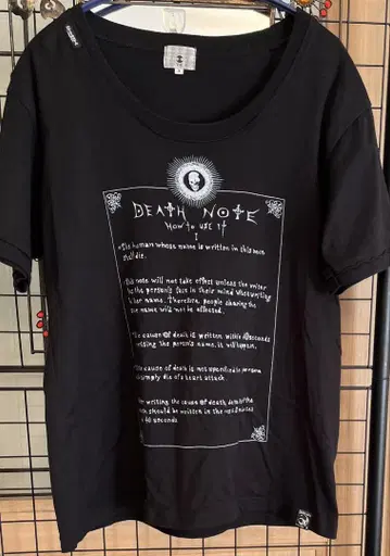 DEATH NOTE 애니메이션 셔츠 블랙 데스노트 야가미 라이토 키라
