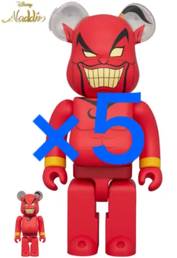 x 5 베어브릭 알라딘 디즈니 자파 100%&400%