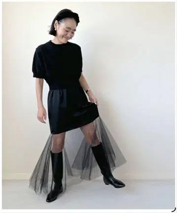 쿠도르 블랙 샤샤 스커트 카네코 아야