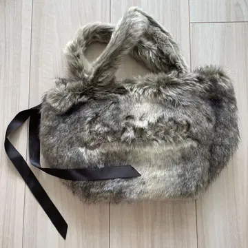 미니 토트백 퍼 바닥 15cm