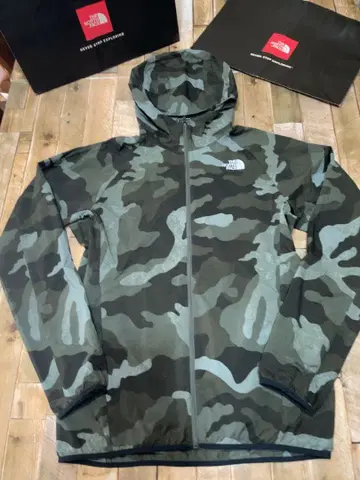 [ THE NORTH FACE ] 새상품급! 카모플라쥬 나일론 후드티 L