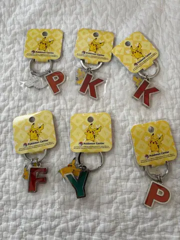 포켓몬 센터 알파벳 키링 2011 P K F Y
