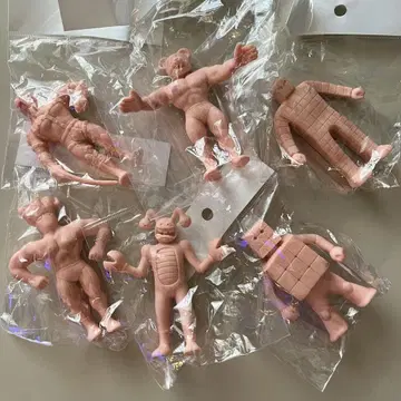 근육맨 빅 지우개 고무 인형 피규어 6체 세트