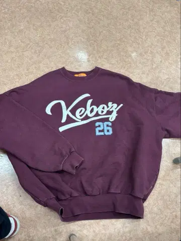 Keboz FROCLUB 버건디 맨투맨