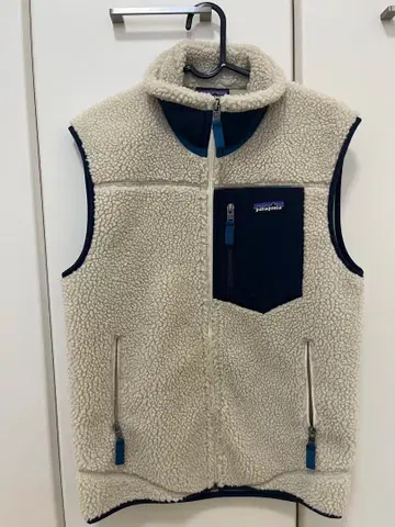 patagonia 플리스 베스트 XS 크림/네이비
