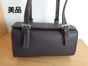 새상품급 KIMIJIMA BOUTIQUE 다크 브라운 가죽 핸드백