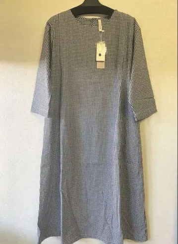 클라우드나인 롱 원피스 택 포함 새상품 루즈핏 원피스 체크 무늬