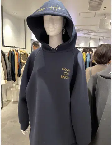 MURUA 오버 사이즈 후드티 블랙