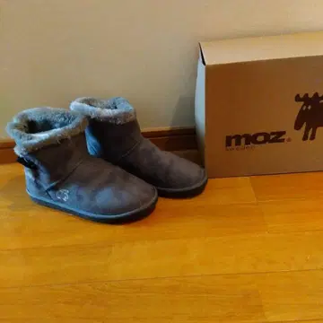 moz 그레이 퍼 포함 무스탕 부츠