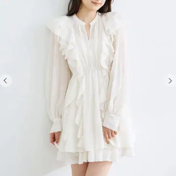 코코딜 프릴 미니 원피스