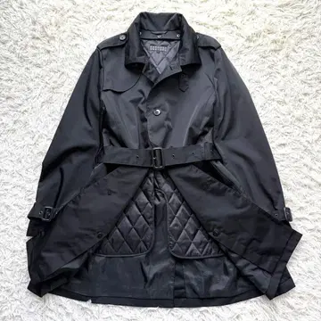 컨디션 최상 바니스뉴욕 트렌치코트 퀼팅 라이너 L 블랙