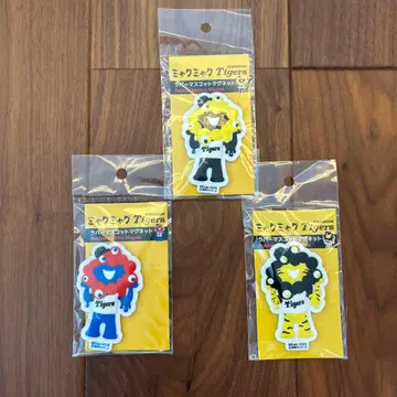 미야쿠미야쿠 한신 타이거즈 3D 러버 마스코트 마그넷 3개 세트