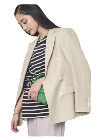 UNITED ARROWS 베이지 테일러드 자켓