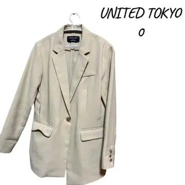 [ 새상품급 ] UNITED TOKYO 베이지 테일러드 자켓