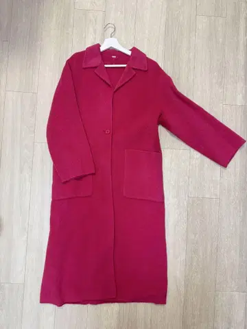Mila Owen 핑크 샤기 롱 코트
