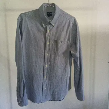 noah 버튼 다운 셔츠 밑단 커팅 디자인 S