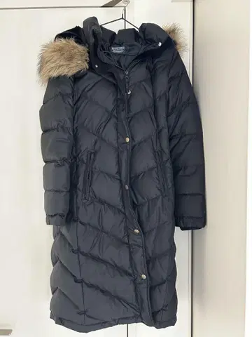 POLO JEANS COMPANY 블랙 다운 자켓 롱 코트