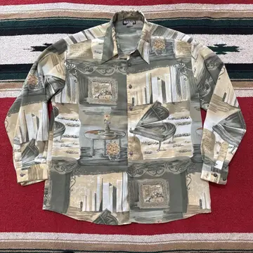 USA제 90s BIANCHI 긴팔 셔츠 빈티지