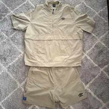 umbro 나일론 셋업 베이지