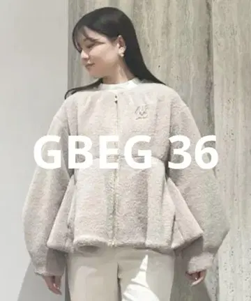 celford 보아 페플럼 자켓 베이지 S