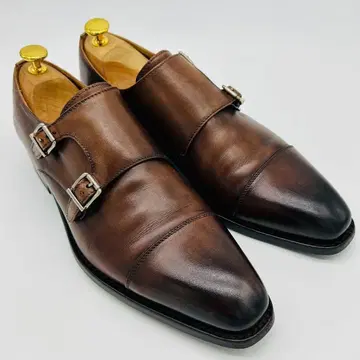 Berwick 버윅 더블 몽크 스트랩 25cm 브라운 가죽 신발